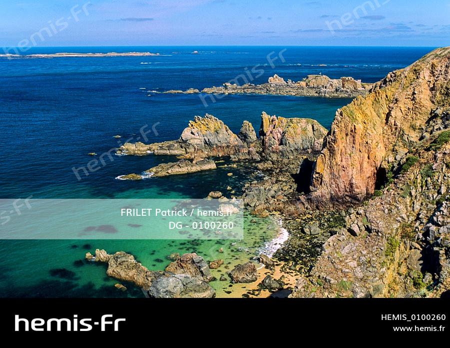 Ile D'aurigny Hemis : Royaume uni iles anglo normandes ile aurigny alderney pointe etacs