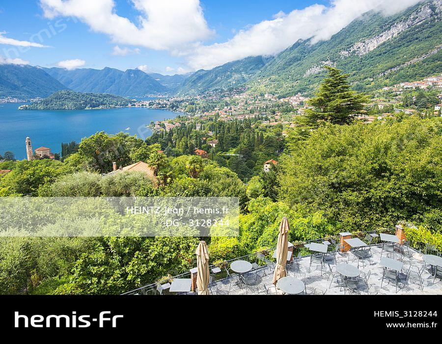 Hemis Stock Photo Agency Specialized Travel Tourism Nature And Environment Italy Lombardia Como Province Tremezzo On Shores Lake Como Al Veluu Restaurant