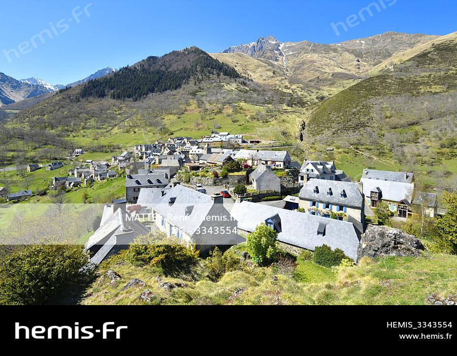 Hemis France Hautes Pyrenees Canton Arreau Village Aulon M Altitude