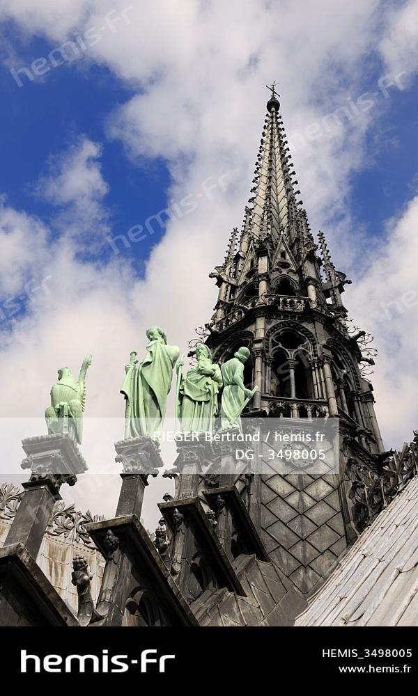 Hemis France paris unesco ile cite cathedrale notre dame fleche — free download