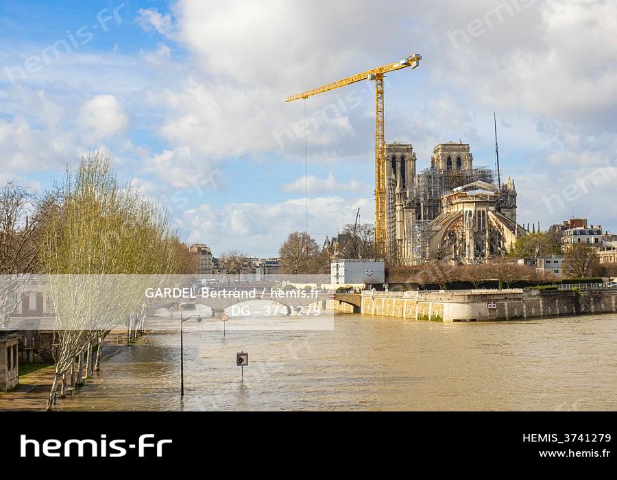 Hemis France paris unesco cathedrale notre dame paris durant