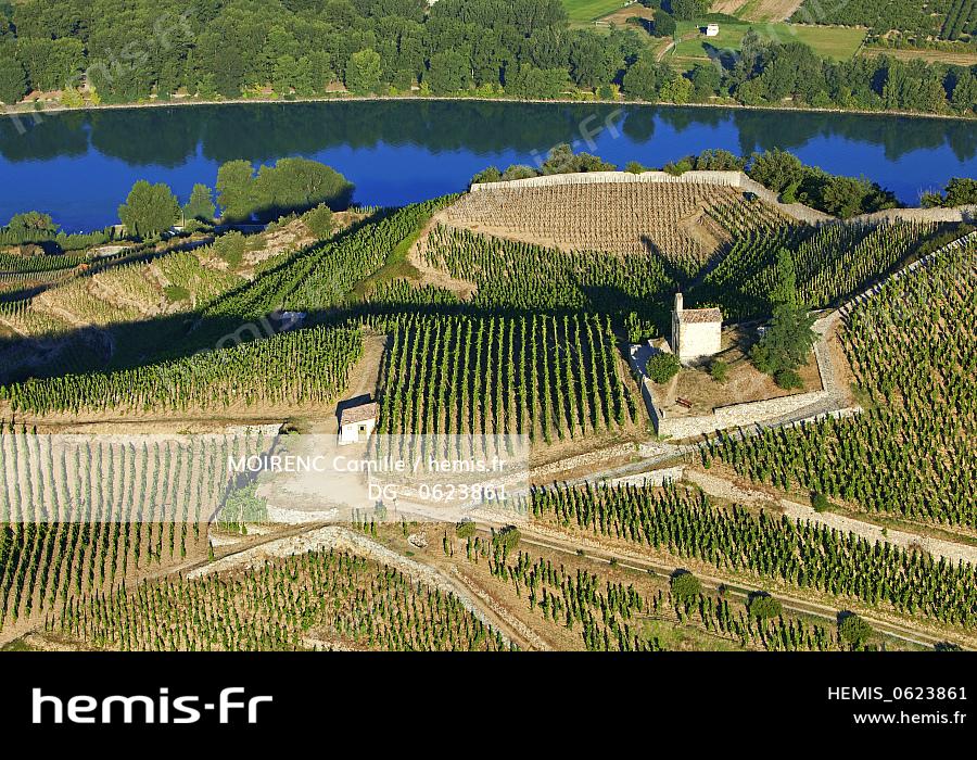 Hemis France Drome Tain Hermitage Chapelle Hermitage Vigne Aoc Hermitage Rhone Vue Aerienne
