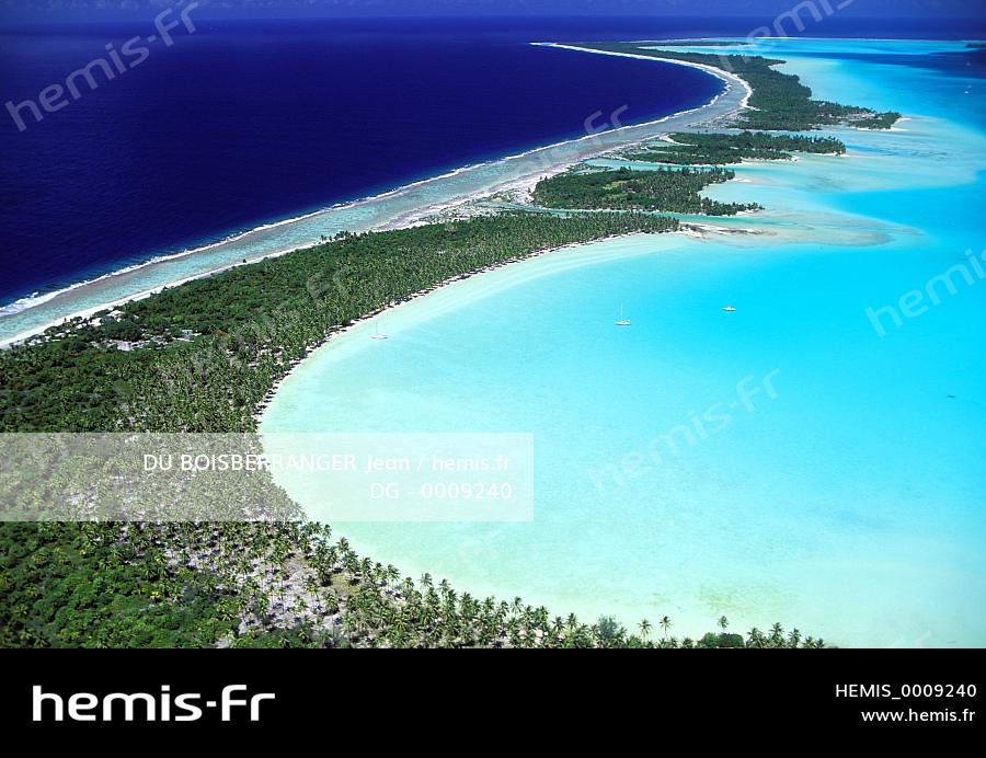 lagon de bora bora vue aeriene